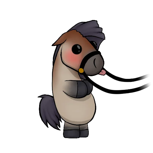 😍 Стикер «Draft Horse Plushie» для Telegram
