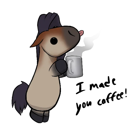 ☕️ Стикер «Draft Horse Plushie» для Telegram