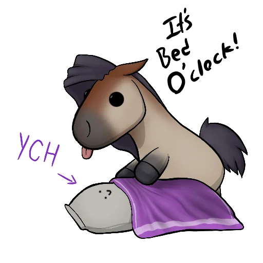 🛌 Стикер «Draft Horse Plushie» для Telegram