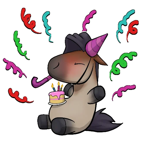 🎉 Стикер «Draft Horse Plushie» для Telegram