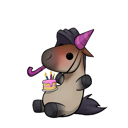 🎉 Стикер «Draft Horse Plushie» для Telegram