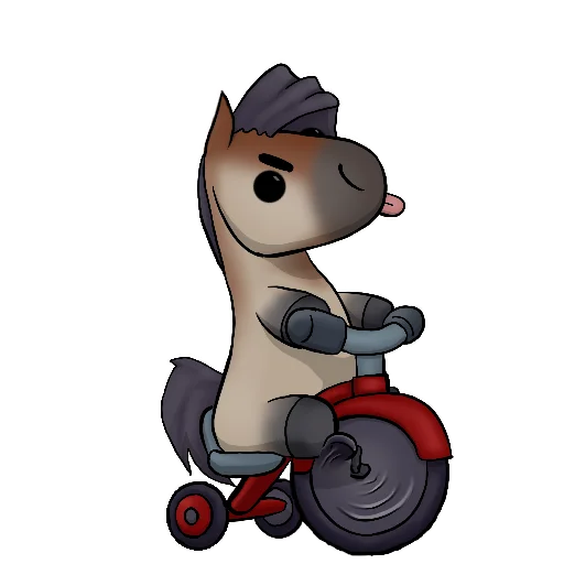 🚲 Стикер «Draft Horse Plushie» для Telegram