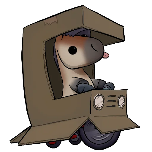🚲 Стикер «Draft Horse Plushie» для Telegram