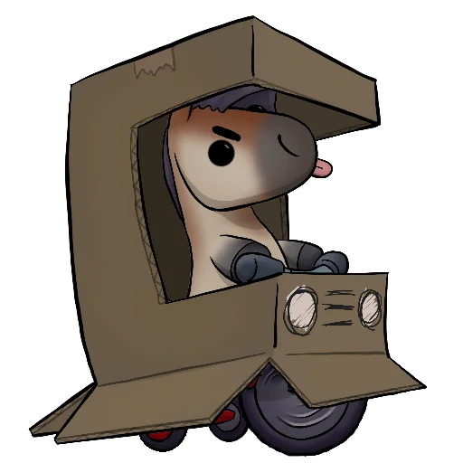 🚲 Стикер «Draft Horse Plushie» для Telegram
