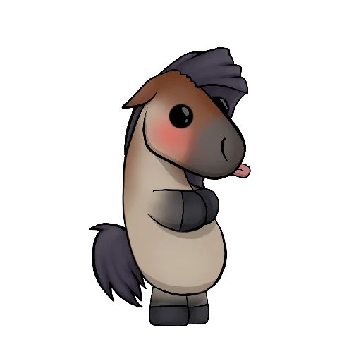 😊 Стикер «Draft Horse Plushie» для Telegram