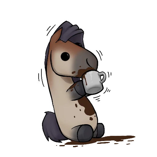 ☕️ Стикер «Draft Horse Plushie» для Telegram