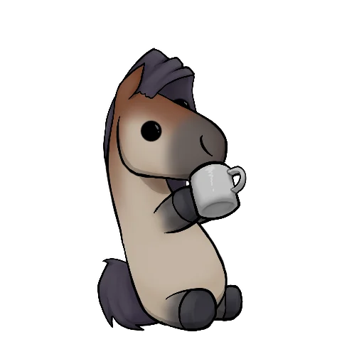 ☕️ Стикер «Draft Horse Plushie» для Telegram