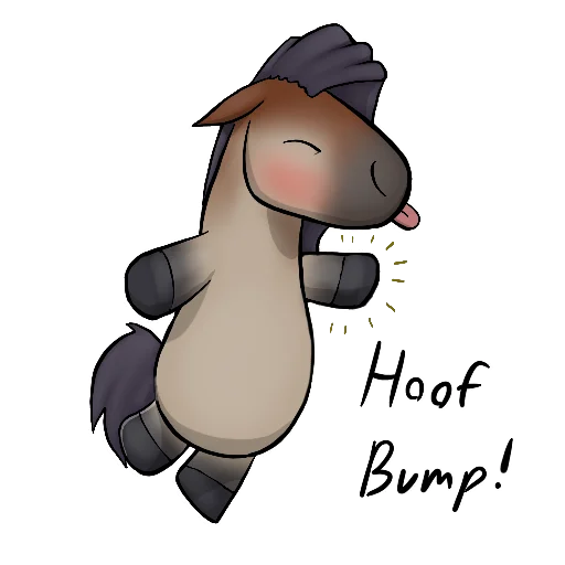 🤜 Стикер «Draft Horse Plushie» для Telegram