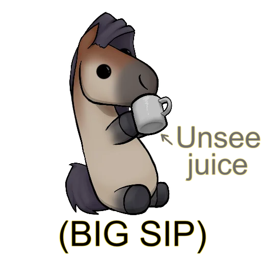 😐 Стикер «Draft Horse Plushie» для Telegram