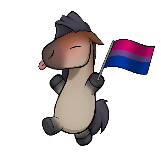 🏳️‍🌈 Стикер «Draft Horse Plushie» для Telegram