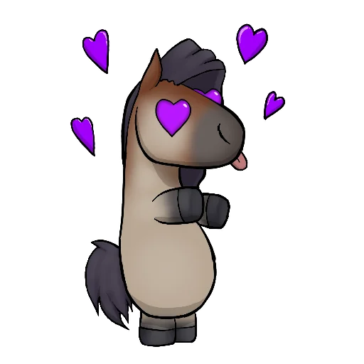 ❤️ Стикер «Draft Horse Plushie» для Telegram
