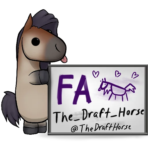 😙 Стикер «Draft Horse Plushie» для Telegram