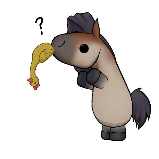 🐔 Стикер «Draft Horse Plushie» для Telegram