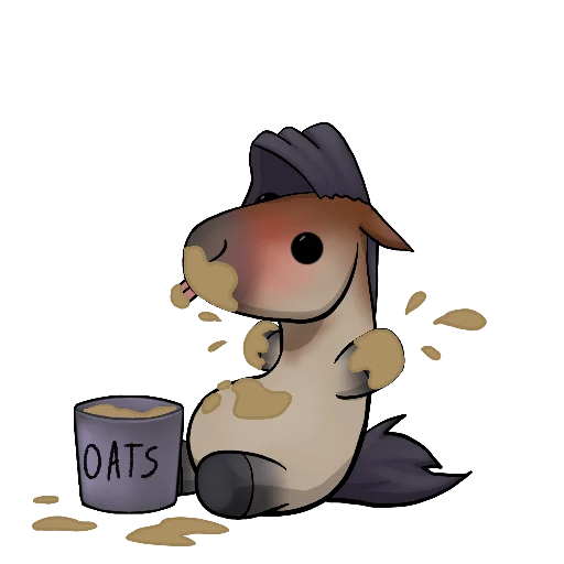 🍽 Стикер «Draft Horse Plushie» для Telegram