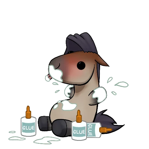 🥛 Стикер «Draft Horse Plushie» для Telegram