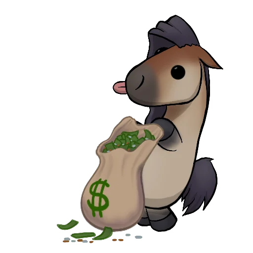 💰 Стикер «Draft Horse Plushie» для Telegram