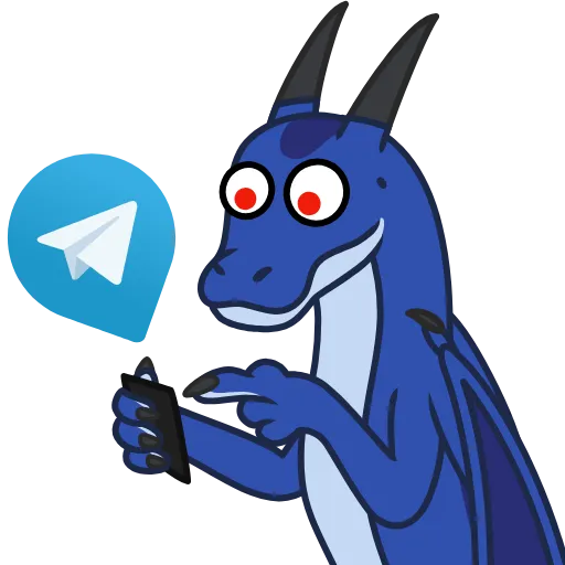 😋 Стикер «Animated Dragon» для Telegram
