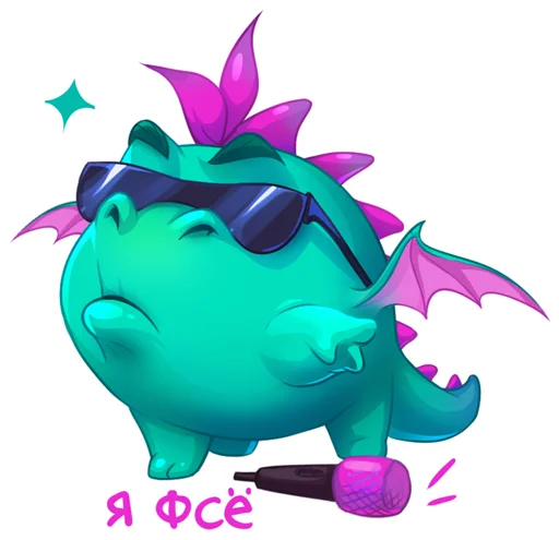 😎 Стикер «DRAGON MACHINES» для Telegram