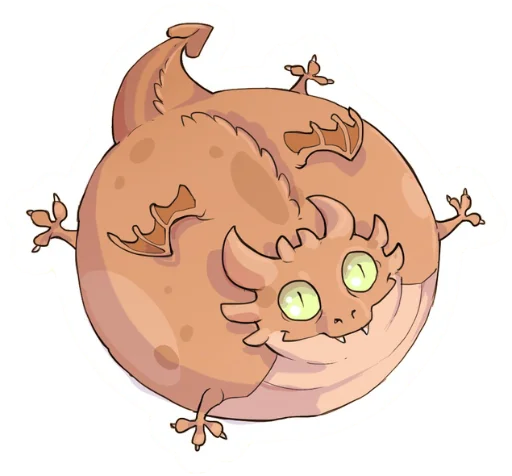 Стикерпак DragonBuns (KODA) для Telegram