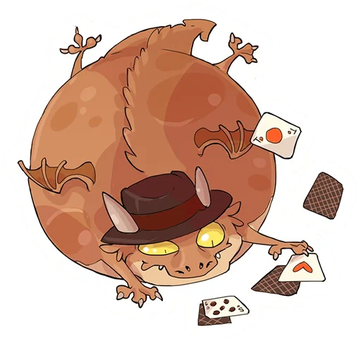 🃏 Стикер «DragonBuns (KODA)» для Telegram