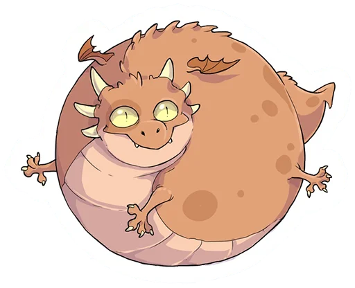 😏 Стикер «DragonBuns (KODA)» для Telegram