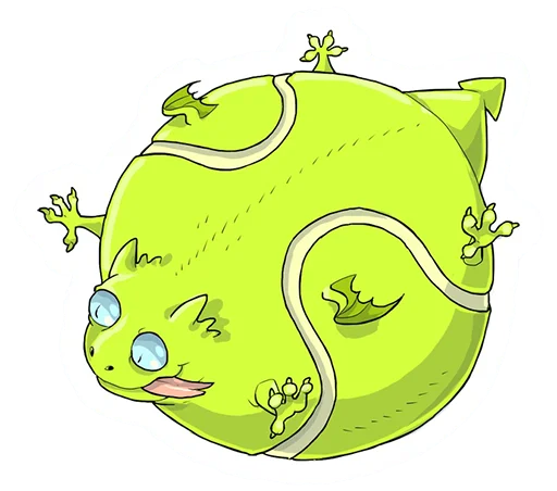🎾 Стикер «DragonBuns (KODA)» для Telegram