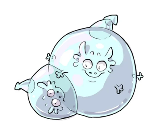 💧 Стикер «DragonBuns (KODA)» для Telegram