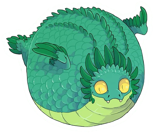 🐉 Стикер «DragonBuns (KODA)» для Telegram
