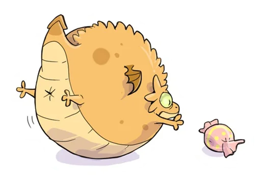 🍬 Стикер «DragonBuns (KODA)» для Telegram