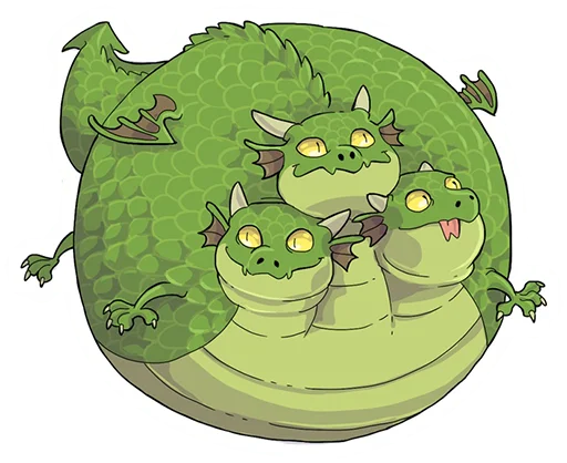 🐲 Стикер «DragonBuns (KODA)» для Telegram