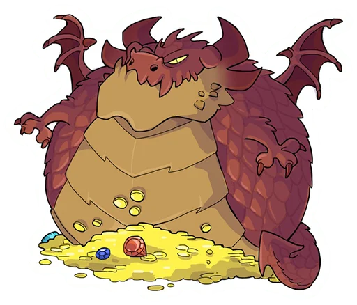 💰 Стикер «DragonBuns (KODA)» для Telegram