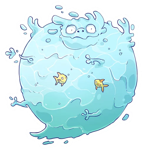 💧 Стикер «DragonBuns (KODA)» для Telegram