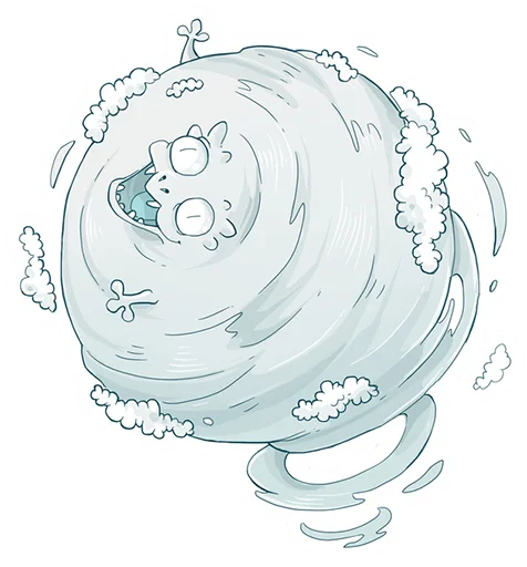 ☁ Стикер «DragonBuns (KODA)» для Telegram