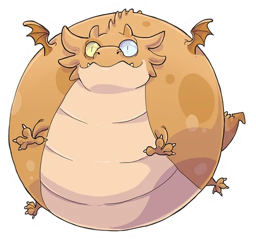 😟 Стикер «DragonBuns (KODA)» для Telegram