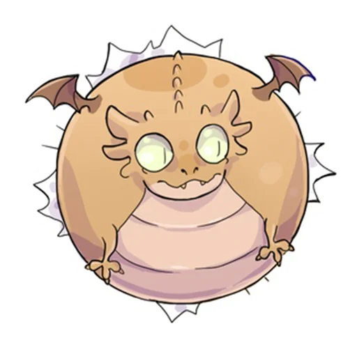 😮 Стикер «DragonBuns (KODA)» для Telegram