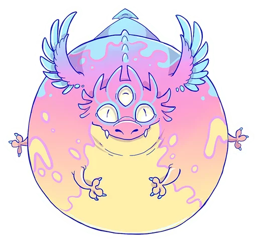 👀 Стикер «DragonBuns (KODA)» для Telegram