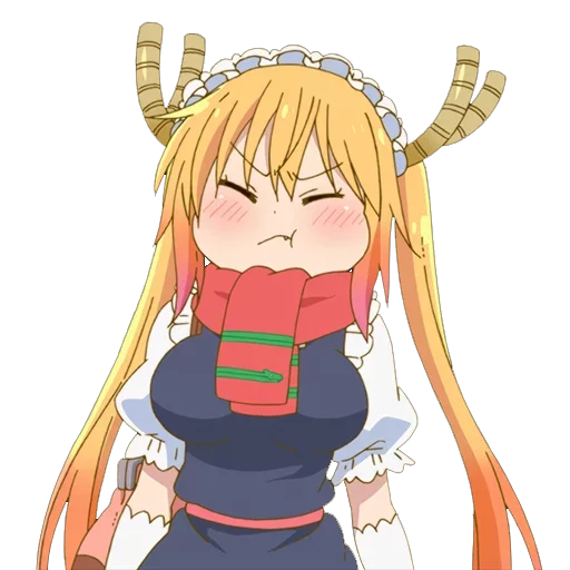 😒 Стикер «Maid Dragon» для Telegram