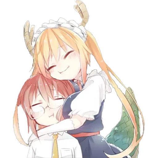 ❤ Стикер «Maid Dragon» для Telegram
