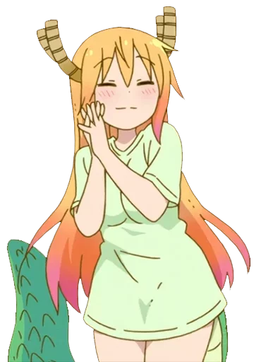 😍 Стикер «Maid Dragon» для Telegram