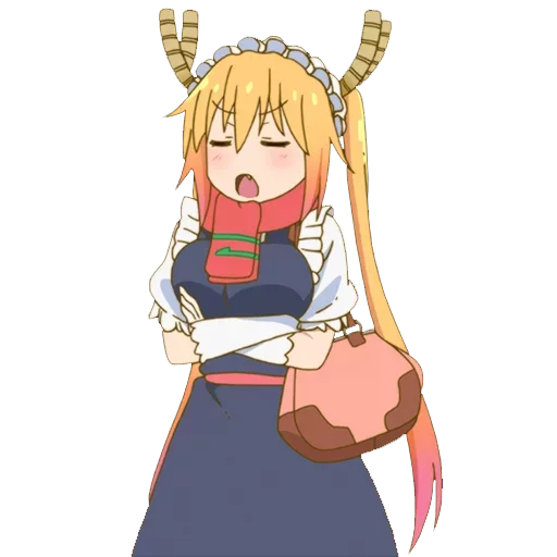 😒 Стикер «Maid Dragon» для Telegram
