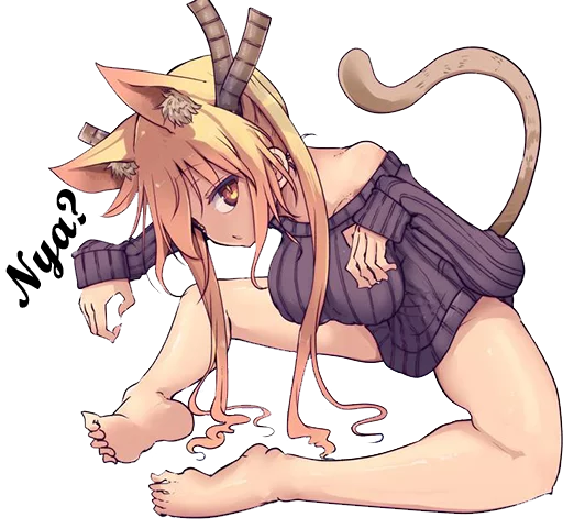 Стикерпак Maid Dragon для Telegram