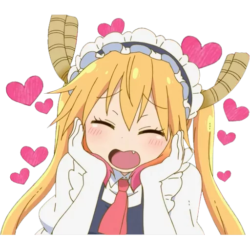 😍 Стикер «Maid Dragon» для Telegram