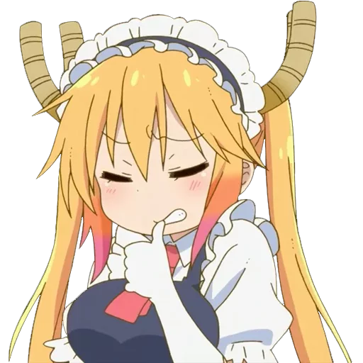 😖 Стикер «Maid Dragon» для Telegram