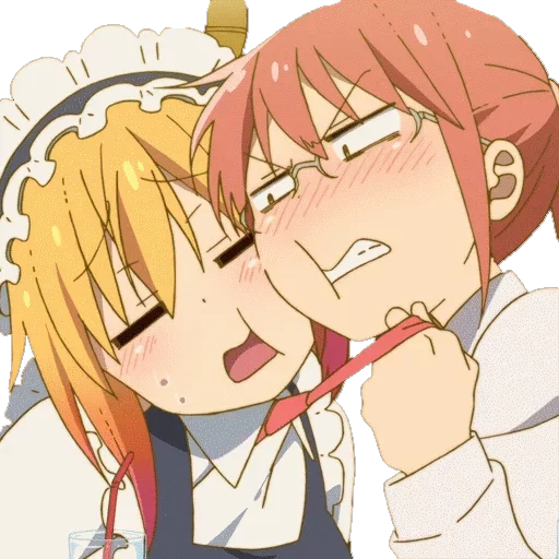 😡 Стикер «Maid Dragon» для Telegram