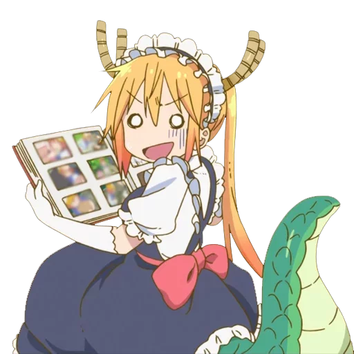 😰 Стикер «Maid Dragon» для Telegram