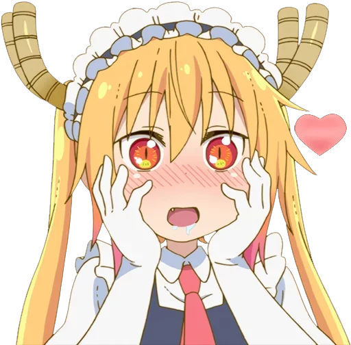 😍 Стикер «Maid Dragon» для Telegram