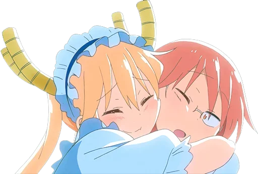 ❤️ Стикер «Maid Dragon» для Telegram