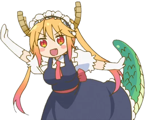 👋 Стикер «Maid Dragon» для Telegram