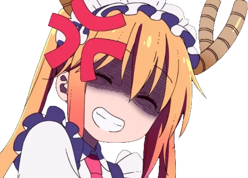 😡 Стикер «Maid Dragon» для Telegram