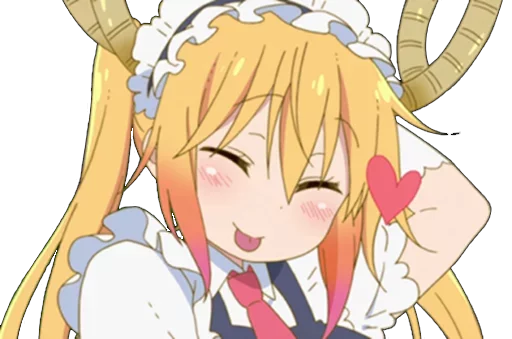 😘 Стикер «Maid Dragon» для Telegram
